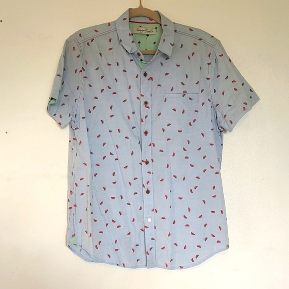 Sovereign Codes Los Angeles Button Down Short Sleeve Size L - Picture 1 of 7